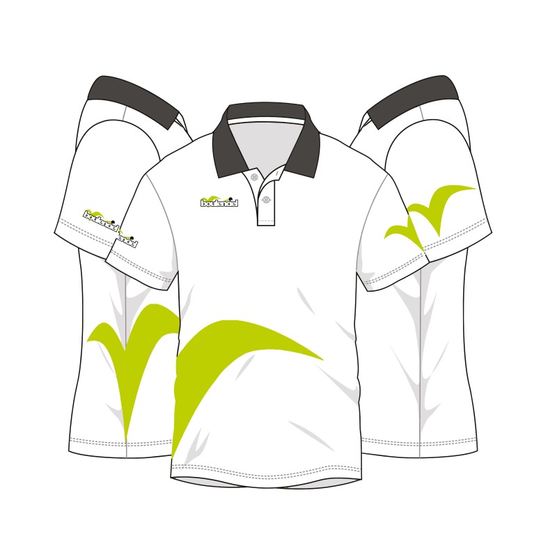POLO BLANC VERT