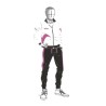 TUTA 2 COLORI (BIANCO-FUCSIA)