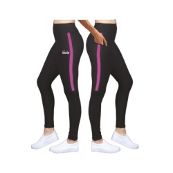 LEGGINS NERO/ROSA