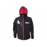 Softshell nero/fucsia