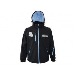 Softshell nero/azzurro