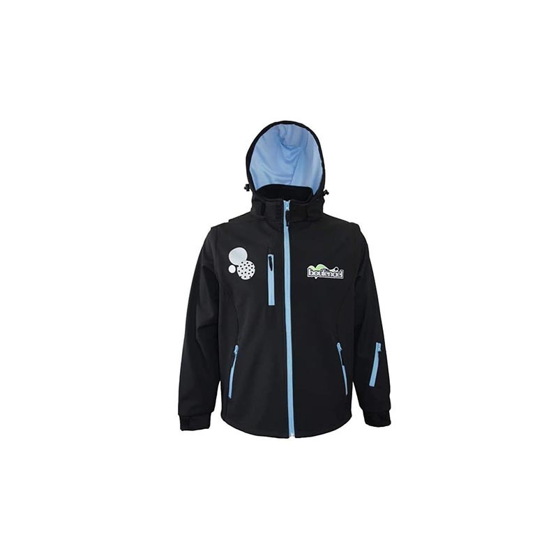 Softshell nero/azzurro